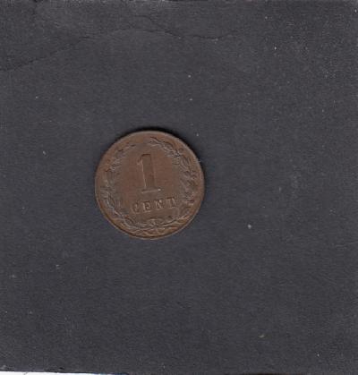Beschrijving: 1 Cent WILLEM III